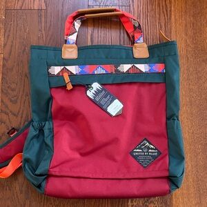 United By Blue Red and Green Tote Bag Backpack